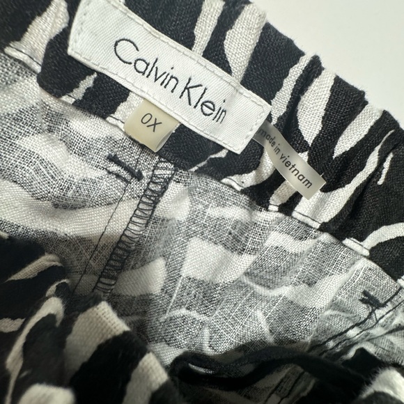 Calvin Klein zebra pants linen - Picture 5 of 5